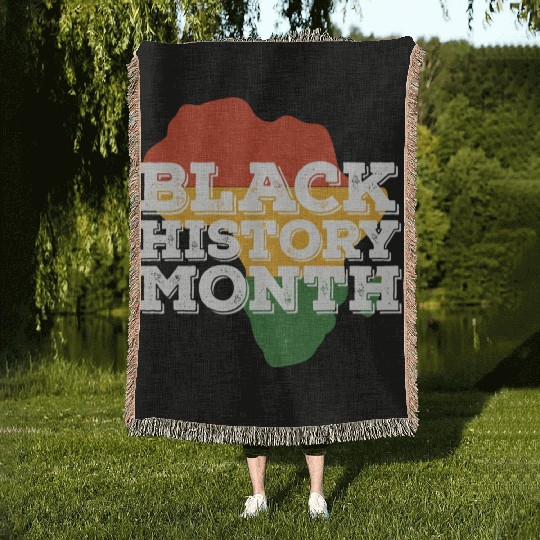 African Black History Month Woven Blankets