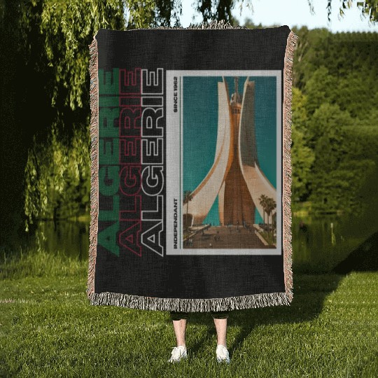 Algeria Independent since 1962 Woven Blankets