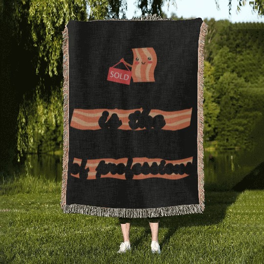 Realtor Is The Bacon Of Professions Real Estate Woven Blankets