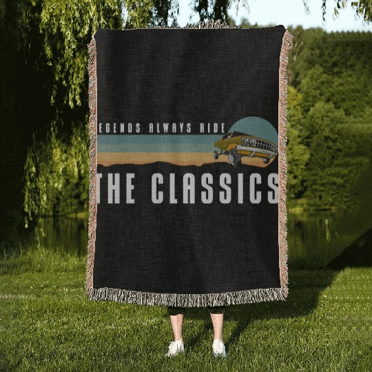 Classic Car Muscle Car Mechatronics Engineer Motor Woven Blankets