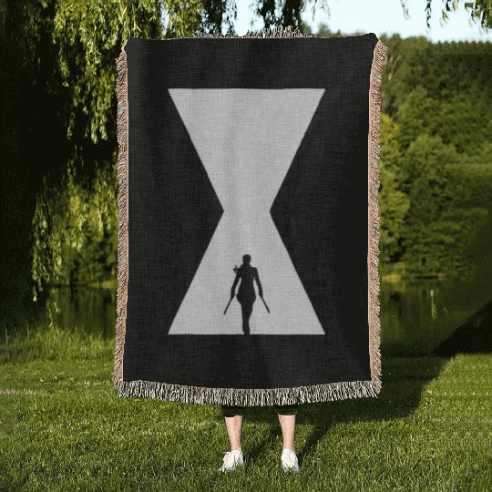 The Black Widow Woven Blankets