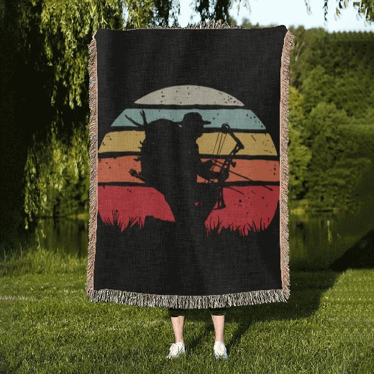 Bow Hunting Archery Woven Blankets