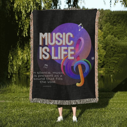 Unisex Contrast Woven Blankets