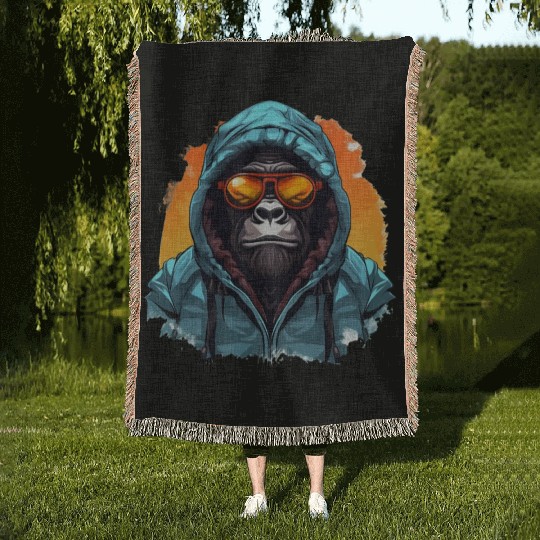 Street Style Mountain Gorilla | Gorilla Lovers Woven Blankets