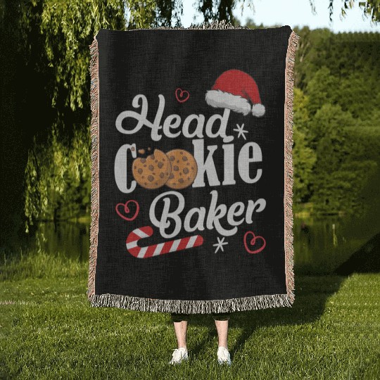 Head Cookie Baker Woven Blankets