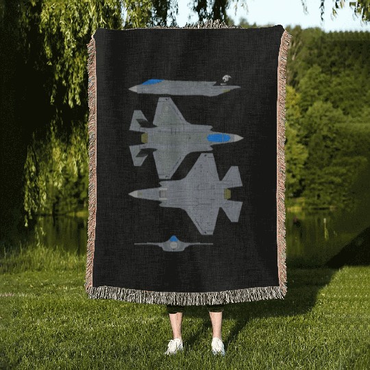 Lockheed Martin F 35B Lightning Woven Blankets