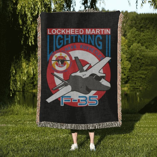 Lockheed Martin F 35 Woven Blankets