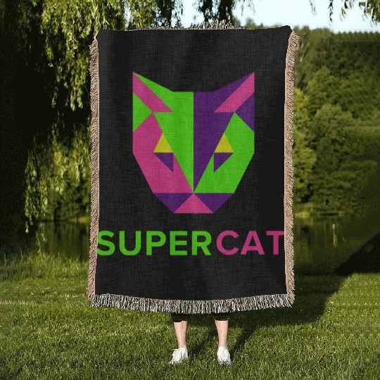 Super cat Woven Blankets