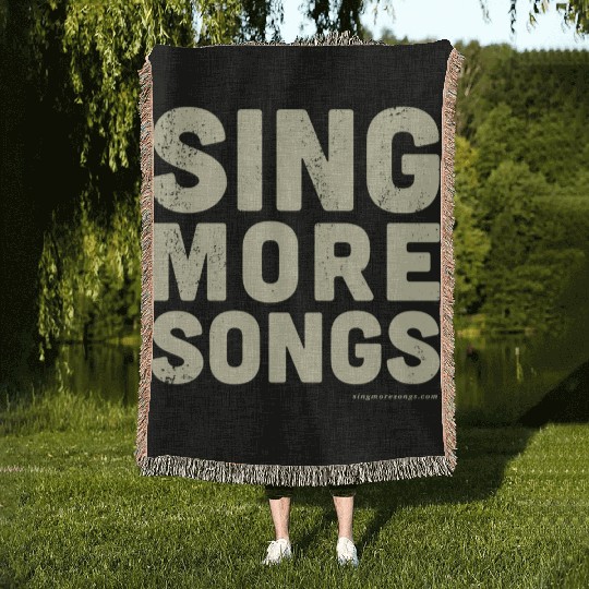 Sing More Songs Woven Blankets
