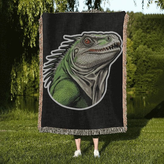 Iguana - Enchanted Wilderness Woven Blankets