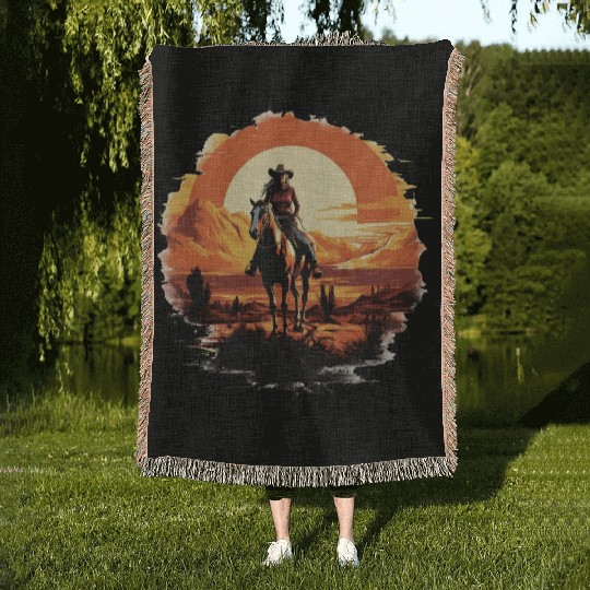 Wild West Journey Woven Blankets