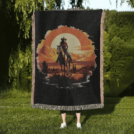 Wild West Journey Woven Blankets