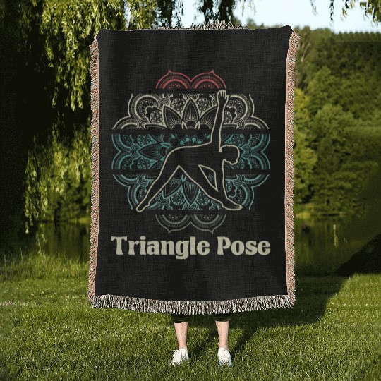 Yoga Triangle Woven Blankets