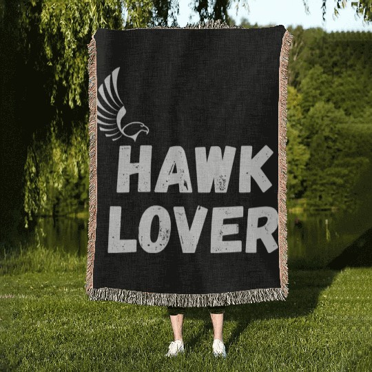 Hawk Lover Woven Blankets