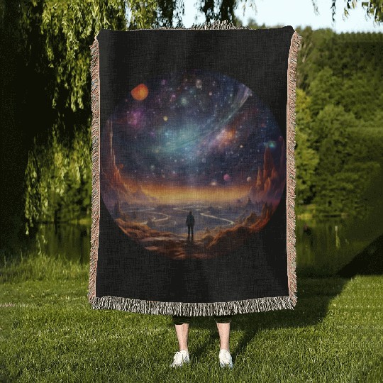 Galactic Splendor: Embrace the Marvels of Cosmos Woven Blankets