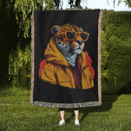 Street Style Cheetah | Cheetah Lovers Woven Blankets