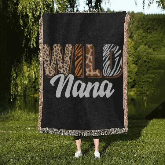Wild Nana Zoo Born Two Be Wild B-Day Safari Woven Blankets