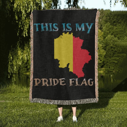 This Is My Pride Flag Germany, German history Woven Blankets