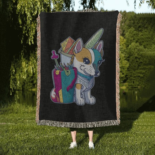 Back To School - Funny Woven Blankets