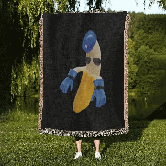 Engineering Banana // Prowess with fruity charm Woven Blankets