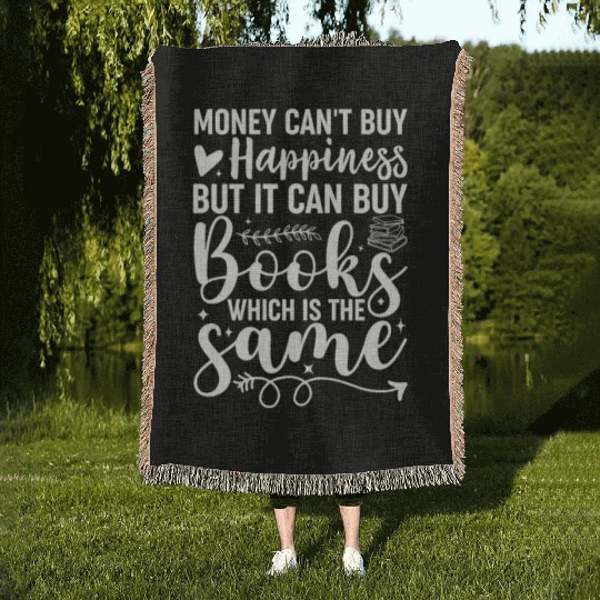 Funny Read Books Lover For Men Women Bookaholic Bo Woven Blankets