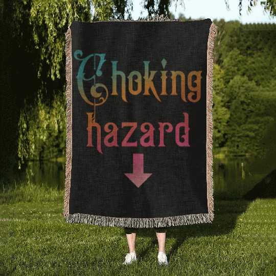 Choking hazard down arrow Woven Blankets
