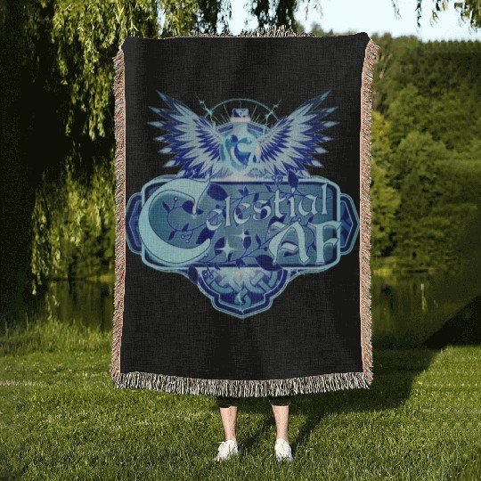Celestial AF Healing Potion and Angel Wings Woven Blankets