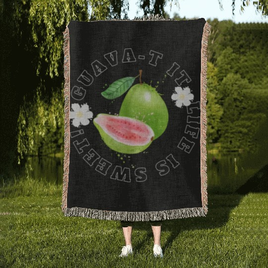 Guava T It Life Is Sweet Woven Blankets