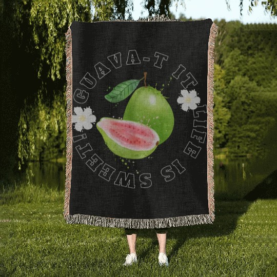 Guava T It Life Is Sweet Woven Blankets