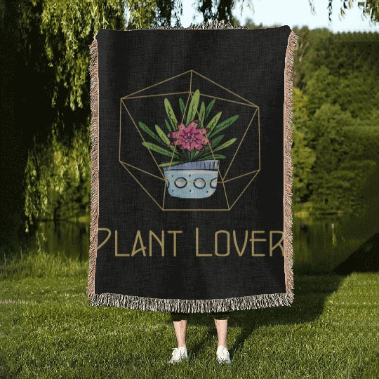 Plant Lover Fancy Houseplant Woven Blankets