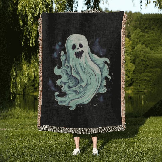 Eerie Halloween Ghoul, Spooky Season Delight 13 Woven Blankets