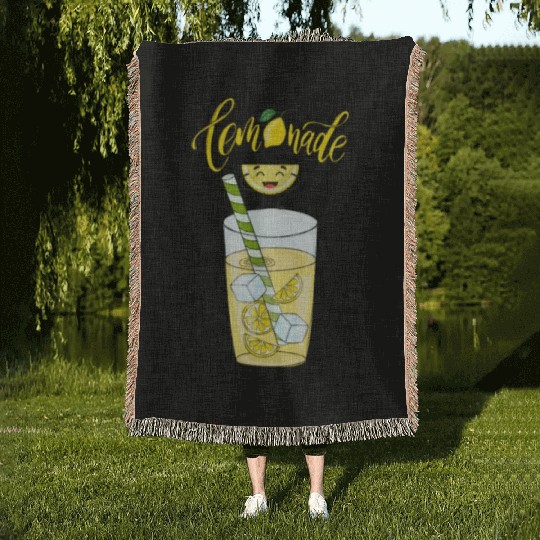 sweet lemonade Woven Blankets