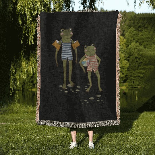 Frog Pond Friends Woven Blankets