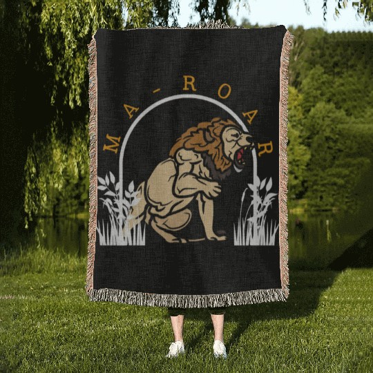 Passover Maror Woven Blankets, Ma-Roar Lion Of Judah