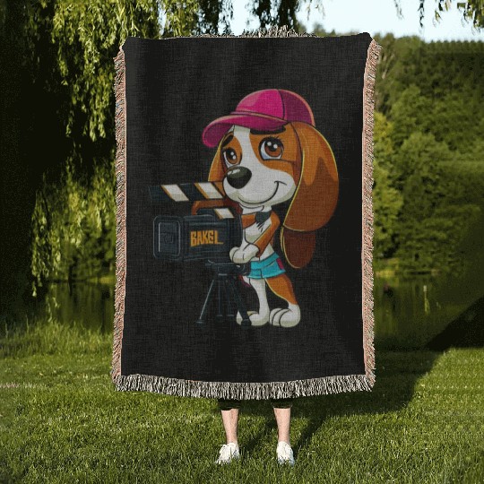 Beagle Puppy - Pepper Woven Blankets