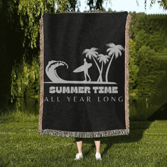 SUMMER TIME Woven Blankets