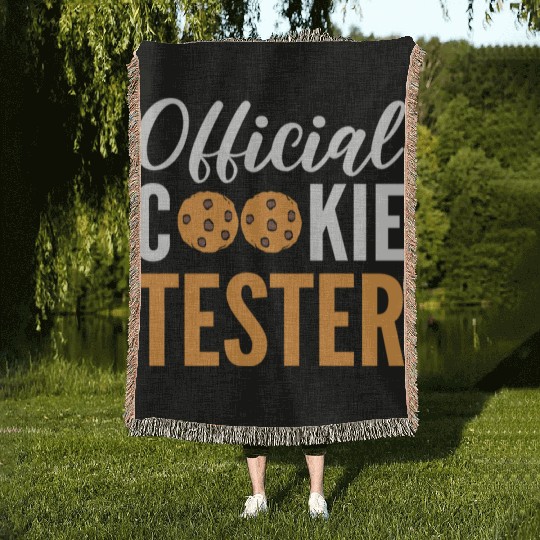 Official Cookie Tester Chef or Baker Gift Woven Blankets