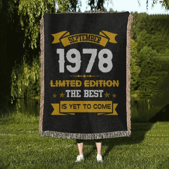 September 1978 Birthday Surprise Woven Blankets