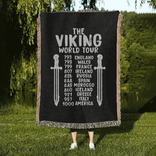 The Viking World Tour Woven Blankets