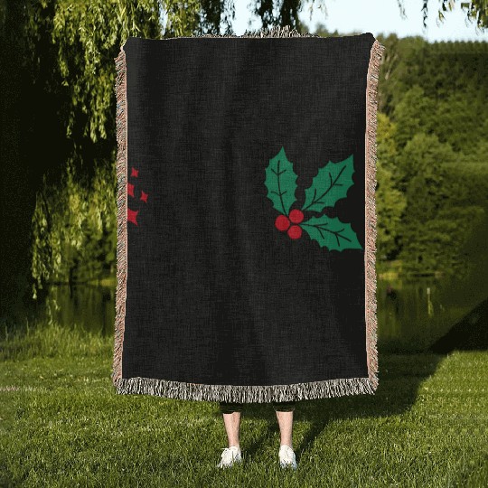 Holly Jolly Christmas Woven Blankets