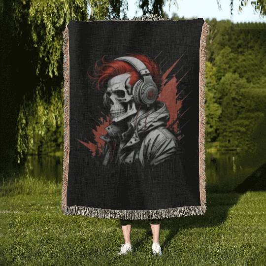 Rebirth of Beats: A Melodic Resurgence in Crimson Woven Blankets