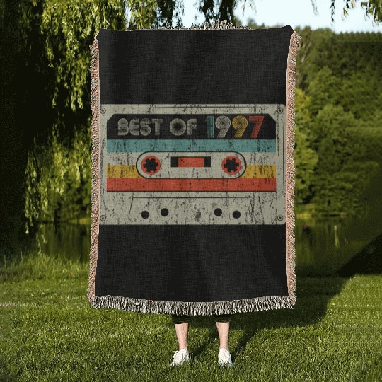 23rd Best Of 1997 Cassette Tape Woven Blankets