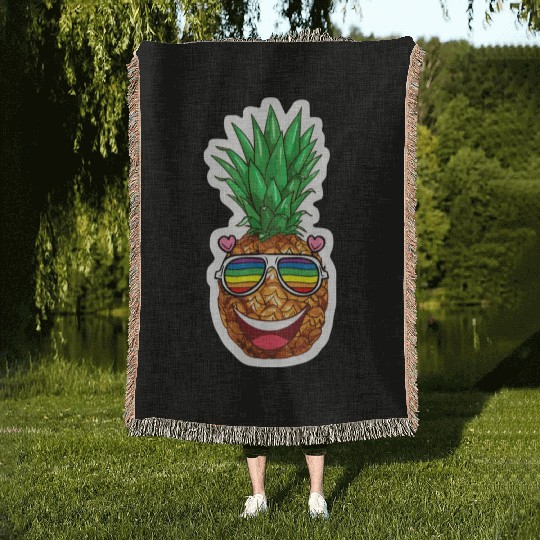 Pineapple Summer Woven Blankets