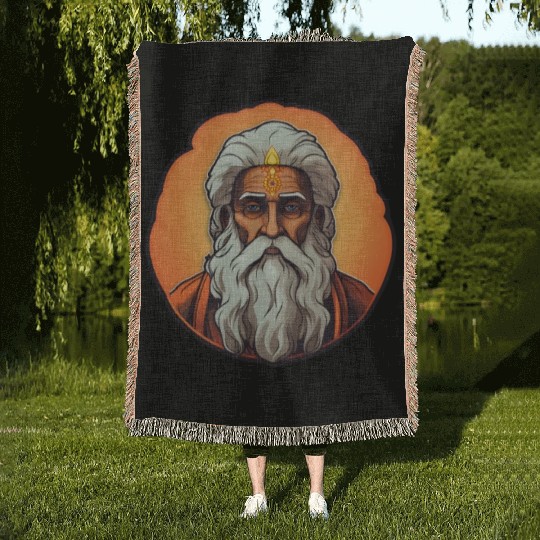 Guru Spiritual Buddhism Woven Blankets