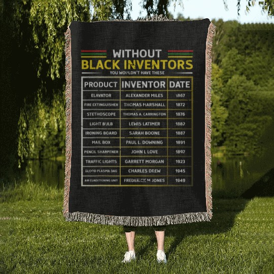 History Of Forgotten Black Inventors Black History Woven Blankets