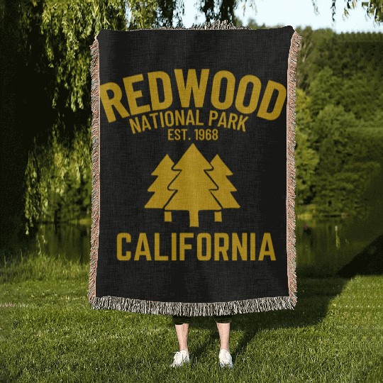 Redwood National Park Woven Blankets