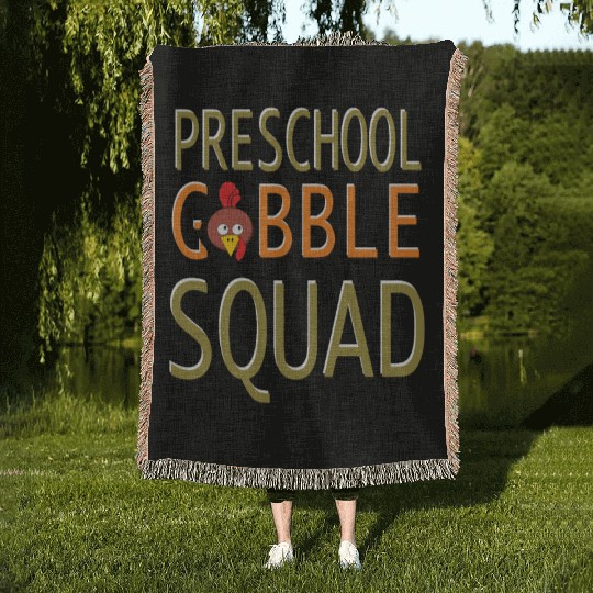 Preschool Gobble Squad Woven Blankets
