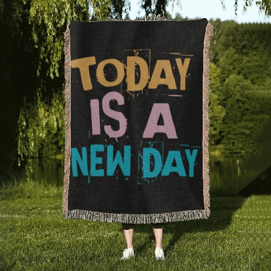 Today is a new day - Vintage Woven Blankets