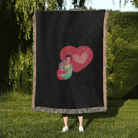 Happy Grandparents Day Woven Blankets