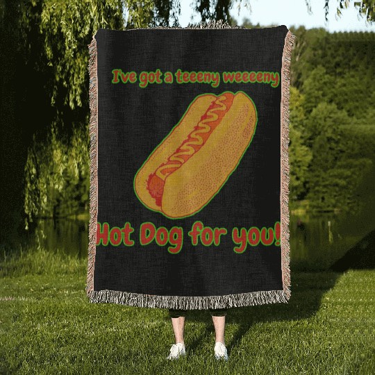 I've Got a Hot Dog For You! Woven Blankets